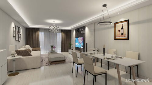 127平現(xiàn)代簡約三居 素雅色彩下的活力居所